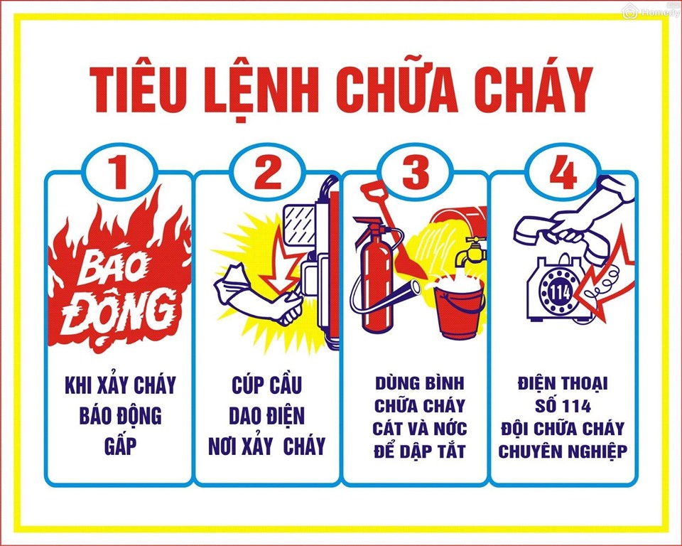 Khi xảy ra hỏa hoạn, cần phải bình tĩnh và làm theo các hướng dẫn thoát hiểm để đảm bảo an toàn cho mình và người thân. Ảnh chụp màn hình