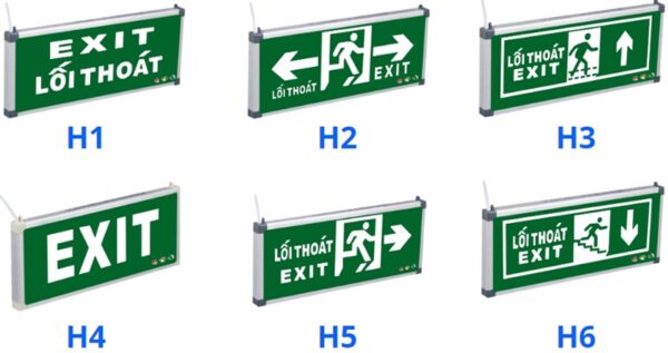 Tiêu chuẩn về chiều cao khi lắp đặt đèn Exit