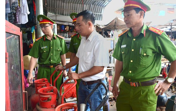 quy trình nạp bình chữa cháy